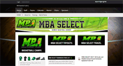 Desktop Screenshot of mba-basketball.com